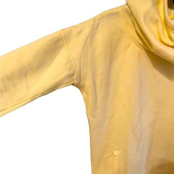 Zyia Cowlneck Oh So Soft Yellow pullover pockets Hoodie XS - Picture 7 of 10